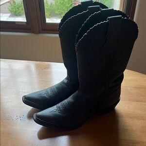 Black Western Cowboy Boots ladies size 10